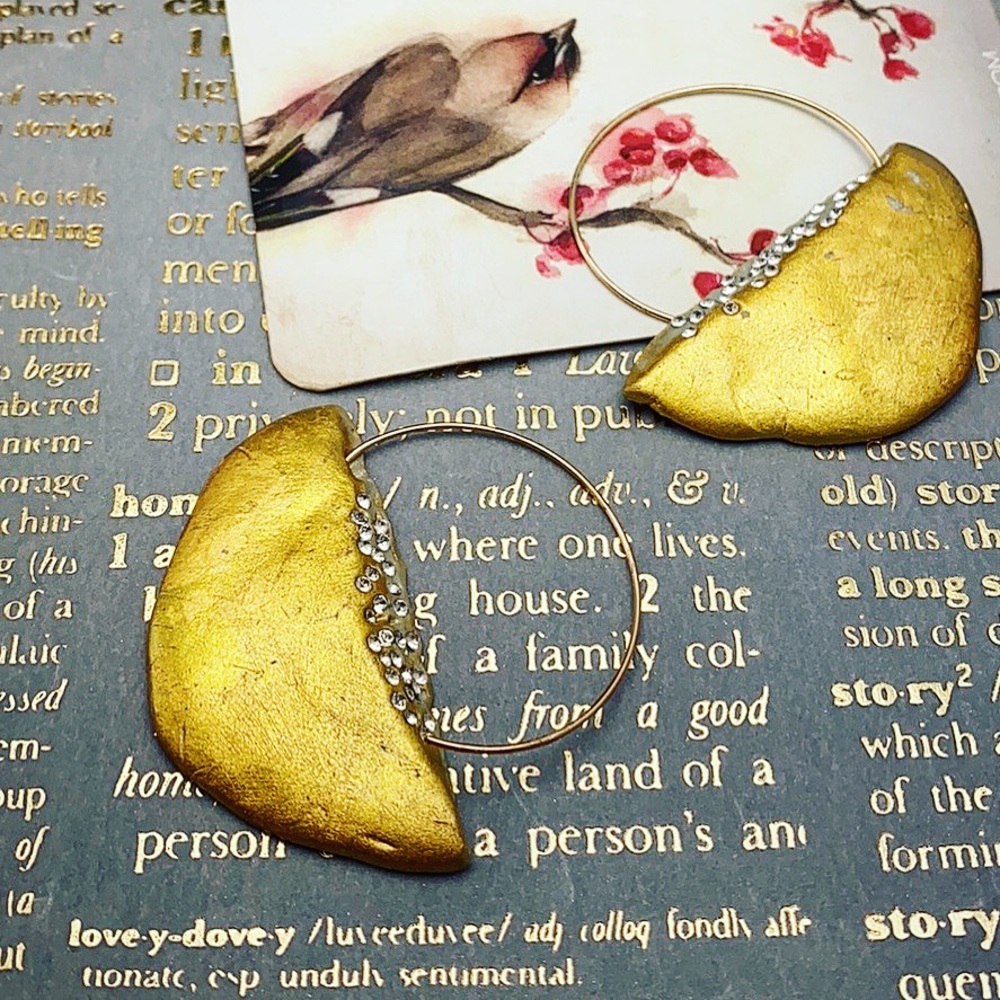 Matana Handmade organic formed  earrings